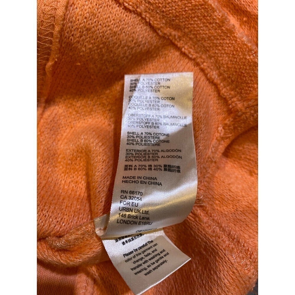Free People Cloud Control Pullover Textured Balloon Sleeve Orange Medium - Picture 8 of 8